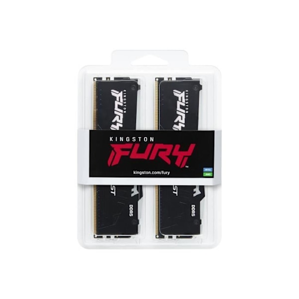 DDR5-muistimoduuli - KINGSTON - FURY BEAST RGB - 16 Gt (2 x 8 Gt) - 5600 MHz - Automaattinen ylikellotus