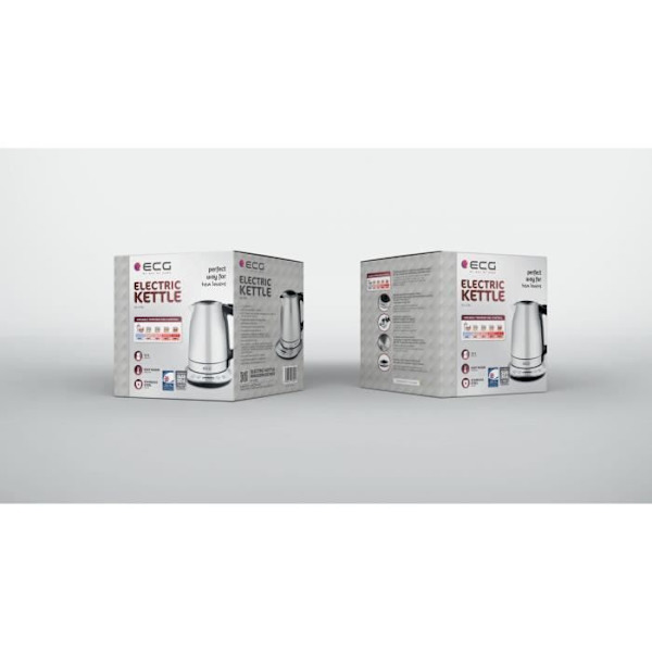 Kahdennukki - ECG - RK 1791 - 2200 W - 1,7 L - Ruostumaton teräs - 360° jalusta