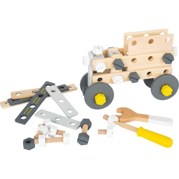 Byggespil - Small Foot - Miniwob junior - 67 stk - Træ - Fra 3 år Beige