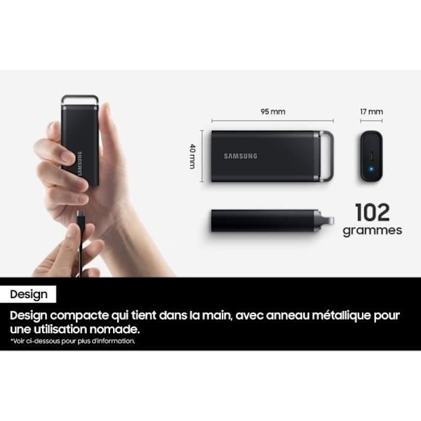 SAMSUNG Ekstern SSD T5 Evo 4 TB MU-PH4T0S/EU