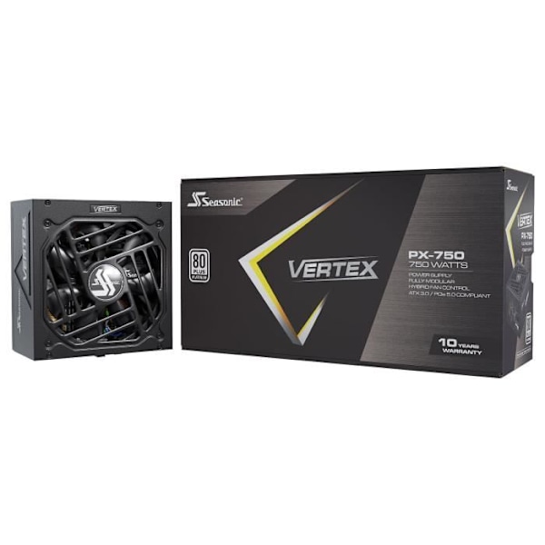 Seasonic VERTEX PX-750 modulär strömförsörjning - 750W ATX12V 3.0/EPS 12V - 80PLUS Platinum