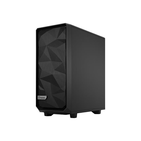 FRACTAL DESIGN - PC Meshify 2 kompakt etui sort hærdet glaspanel lysfarvet