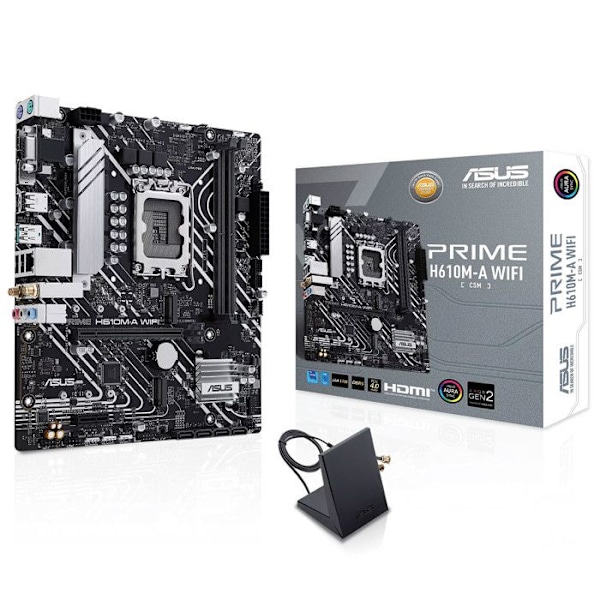 Emolevy - ASUS - PRIME H610M-A WIFI - Intel H610 LGA 1700 micro ATX