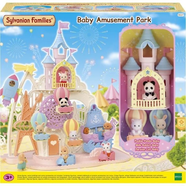 Magisk forlystelsespark - SYLVANIAN FAMILIES - 5645 - 4 magiske universer - 30 babyer