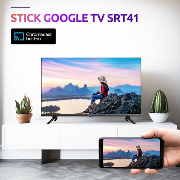 STRONG - SRT 41 - Streaming Box Android TV 4K - Chromecast - Wifi 5 - Bluetooth - Google Röstassistent - Dolby Atmos/Vision - HDR