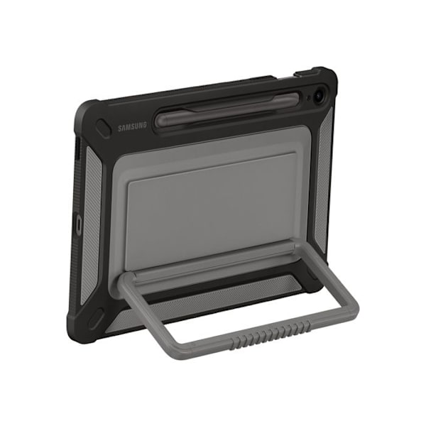 Bagcover - Samsung - Galaxy Tab S9 FE - Titan - Stødabsorberende - Flerpositionelt stativ - 10,5 tommer Titan