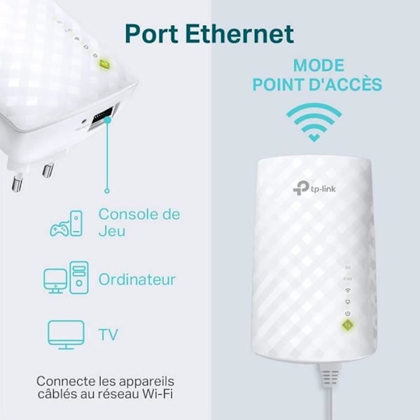 TP-LINK RE200 AC 750 Mbps Dual Band Wi-Fi Repeater