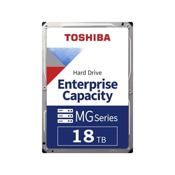 Toshiba MG09 Series MG09ACA18TE - Harddisk - 18 TB - intern - 3,5" - SATA 6Gb/s - 7200 rpm - bufferhukommelse: 512 MB