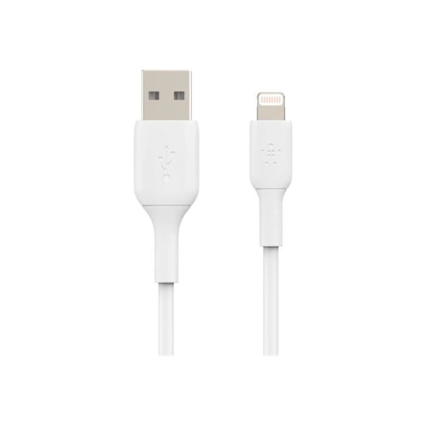 Lightning-kaapeli - BELKIN - PVC A-LTG 1M - Valkoinen - Lataus ja synkronointi - 1 m