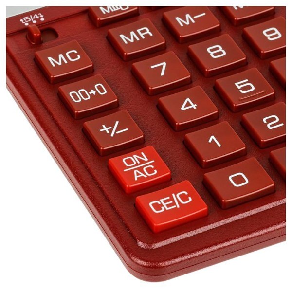 Calculatrice Eleven - SDC888XRDE - Laskin SDC888XRD punaisella 12-numeroisella näytöllä