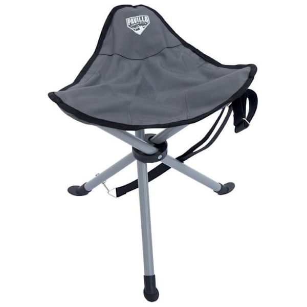 Bestwayn kokoontaittuva leirintäjakkara, harmaa, ruostumaton teräs, teräs, 810 g, 310 mm, 310 mm, 380 mm