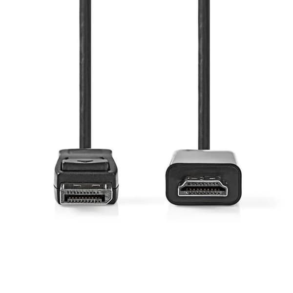 Displayport-kabel - NEDIS - CCGL37100BK30 - 1080p - 3,00 m - Nickeledpläterad