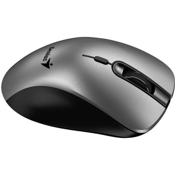 Trådlös mus - GENIUS - Ergo 8100S AI - Optisk - 1600 DPI - 6 knappar - Grå silver