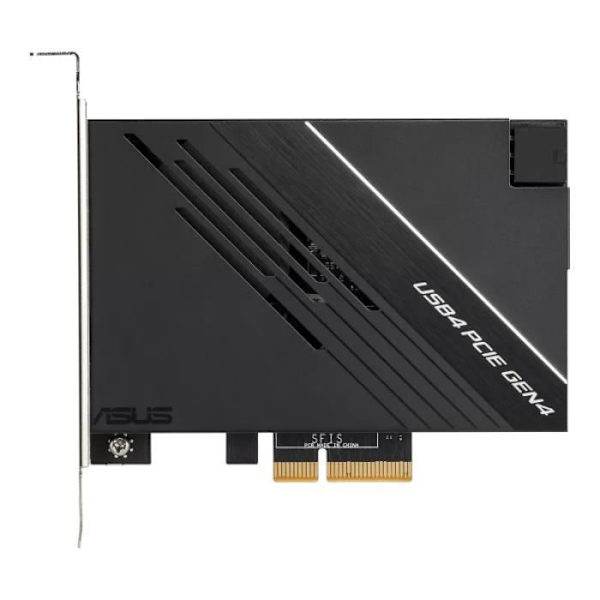 ASUS USB4 Pcie Gen4 - USB 4.0 40 Gbit/s controllerkort kompatibelt med DisplayPort 1.4, 8K og Power Delivery 60W 20V-3A - PCI-Expre bus