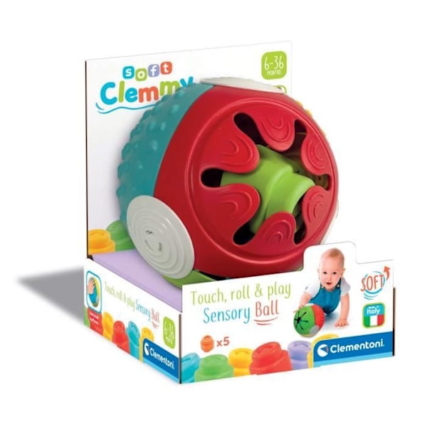 Clemmy sansebold - CLEMENTONI - Til baby - Forskellige teksturer - Kan maskinvaskes