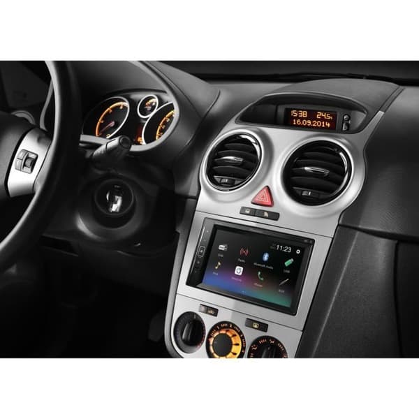 Multimedia bilradio - PIONEER - 6,2" skärm - 2DIN - DAB - USB - Ingång förbackkamera