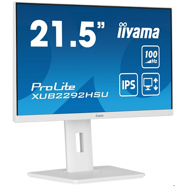 iiyama ProLite XUB2292HSU-W6 PC-skærm - Fuld HD 1080p - 1920 x 1080 - 0,4 ms - 16/9 - IPS-panel