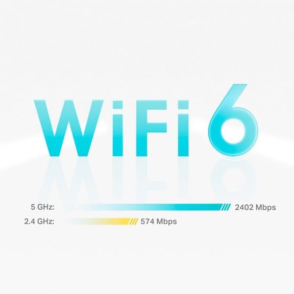WiFi-repeater - TP-LINK - Deco X55 (2-pack) - Wi-Fi 6 - Utökad täckning - Förbättrad säkerhet
