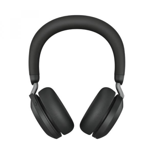 Jabra Evolve2 75 - Headset - in-ear - Bluetooth - trådlös, trådbunden - aktiv brusreducering - USB-C - isolering