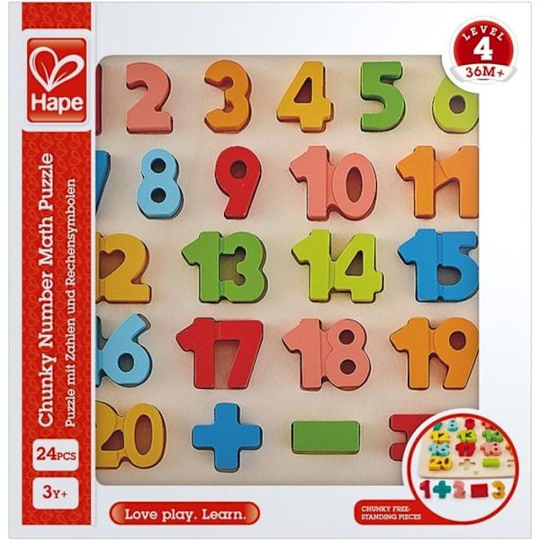 Puzzle første beregninger Flerfärgad