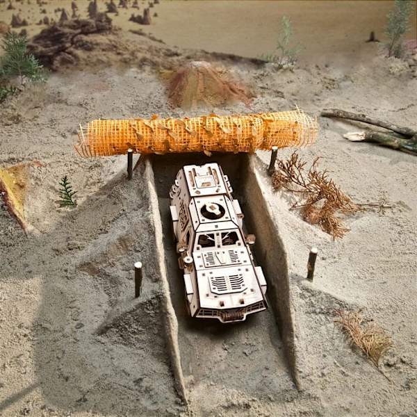 Dozor-B Kampvogn - Ugears - 3D Puslespil i Træ