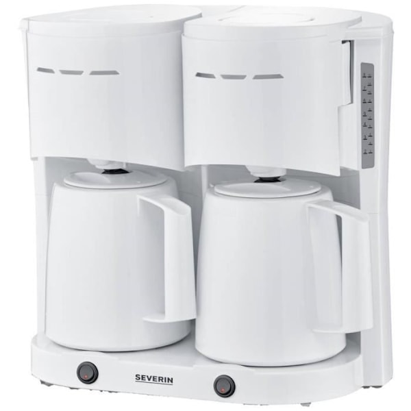 Severin KA 9314 Kaffemaskine hvid Antal kopper=16 termofugtig kande