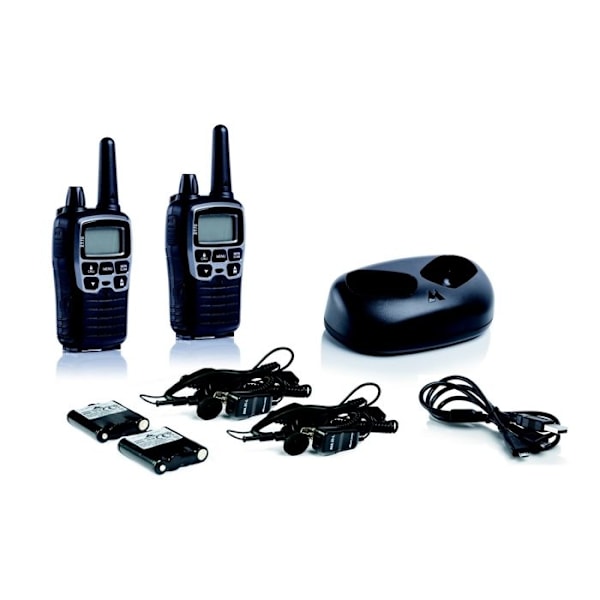 Midland XT70 bärbar radio - PMR/LPD - 446 MHz, 433 MHz - 93 kanaler (paket med 2)