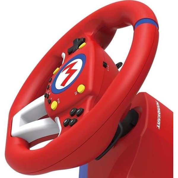 Mario Kart Racing Wheel Pro Mini - HORI - Nintendo Switch, PC - Polkimet mukana - Punainen Rød