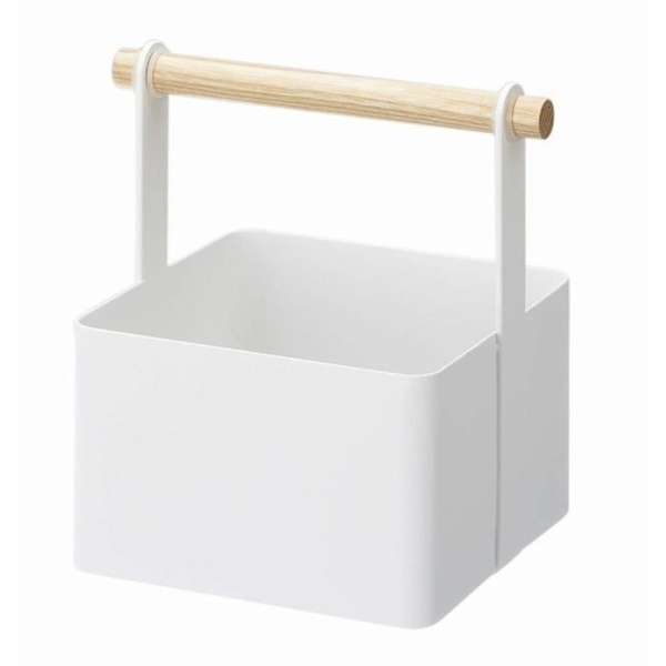 Opbevaringskasse - Yamazaki - Tosca - Hvid metal - 16 x 13 x 16 cm - Moderne design Vit