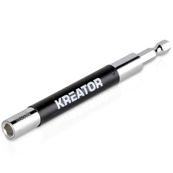 Magnetisk bitshållare - KREATOR - 120 mm - Kraftfull magnet - Hexagonal - Svart