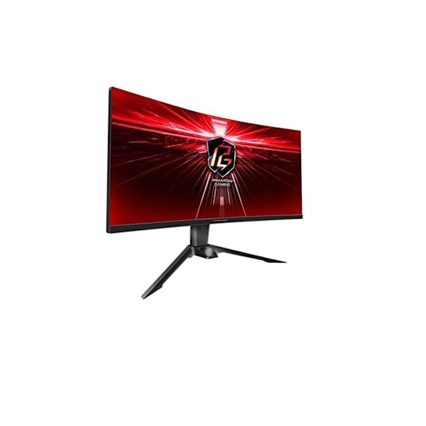 Kaareva Pelimonitori - ASRock - PG34WQ15R2B - 3440x1440 - 21:9 - Musta