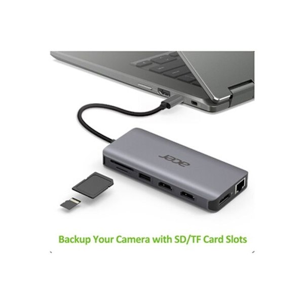 USB Hub - Acer - USB-C HUB 12 EN 1 - HDMI - DisplayPort - USB 3.0
