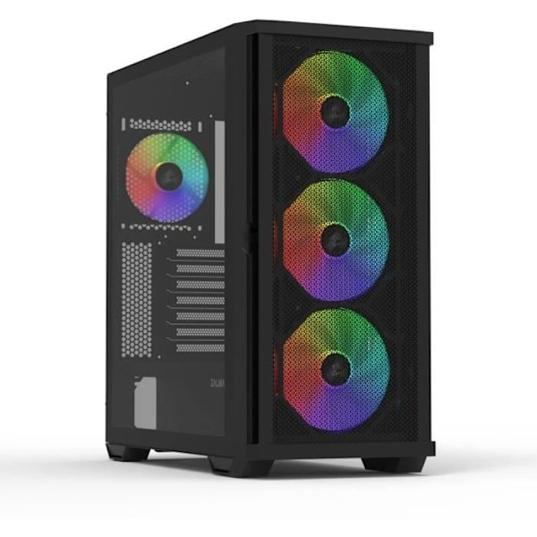 Zalman Z10 Plus PC-cover - Mid Tower ATX - Sort - 7 interne båse - 4 udvidelsesslots Sort