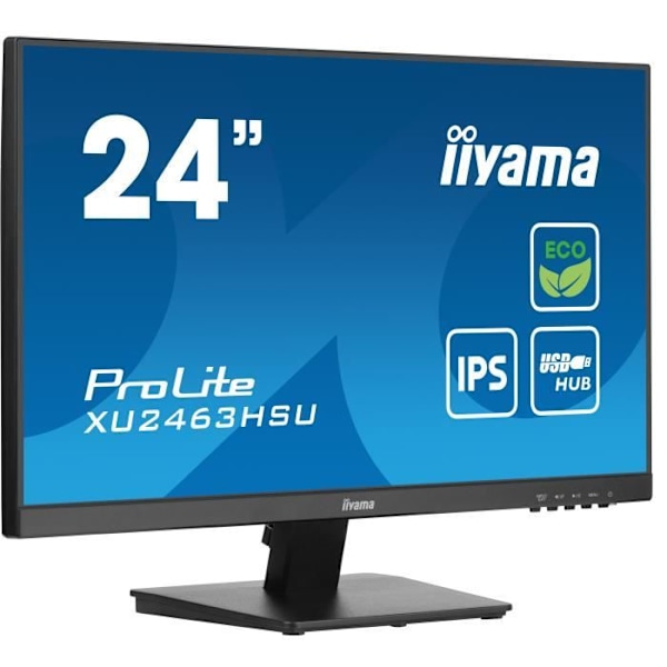 iiyama ProLite XU2463HSU-B1 flad pc-skærm 60,5 cm (23,8') 1920 x 1080 pixels Full HD LED Sort