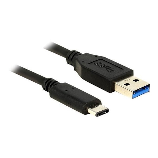 DeLOCK 0,5 m USB3.1-C/USB3.1-A USB-kaapeli 0,5 m 3.2 Gen 2 [3.1 Gen 2] USB A USB C Musta ( - USB-kaapeli - USB-C [M] bis USB Typ A [ M] -