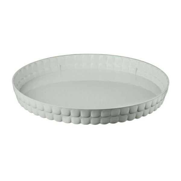 Pladeau Rund - GUZZINI - Tiffany - Mauve og Grøn - 35 cm - Gennemsigtigt Plast Mauve, Grøn