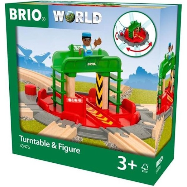 Brio World levysoitin ja hahmo - Puisen junaradan lisävaruste - Ravensburger - Sekoitettu 3-vuotiaasta alkaen - 33476 Grön