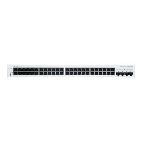 Cisco CBS220-48T-4G-EU Smart 48-ports GE, 4x1G SFP Hvid
