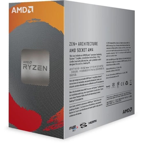 AMD-processor Ryzen 3 3200G Wraith Stealth-køler