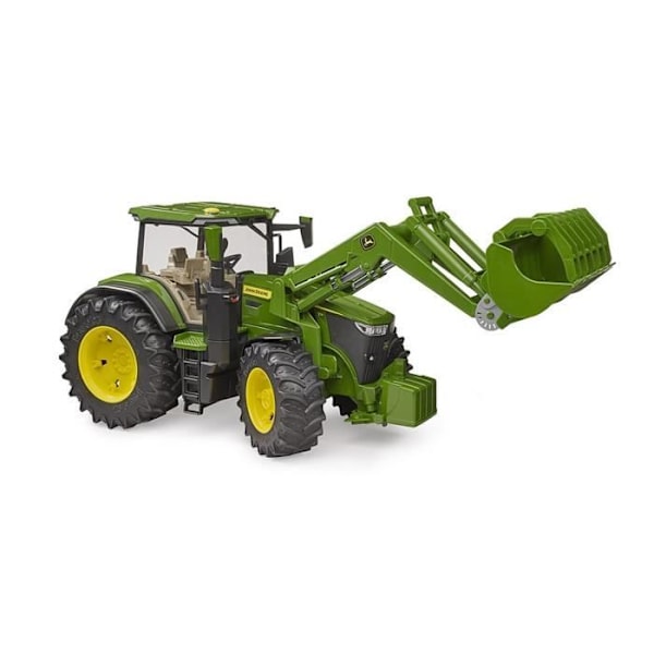 John Deere 7R med frontlæsser