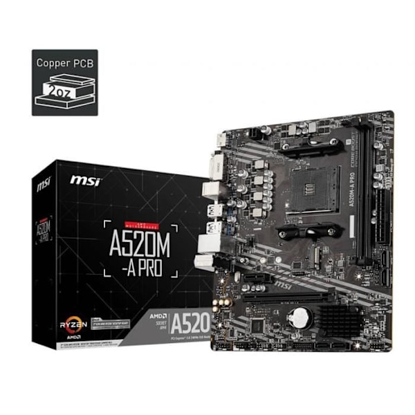Emolevy – MSI – A520M-A PRO – (911-7C96-020)