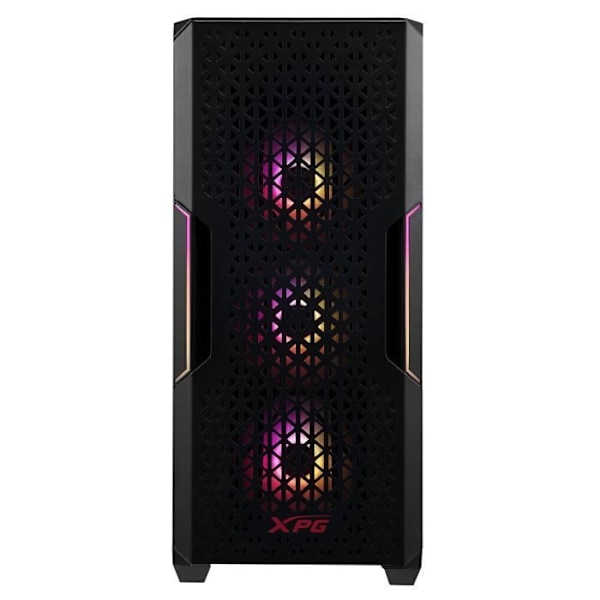 XPG STARKER AIR Tower Black PC-taske - ADATA - 2 interne rum - 7 udvidelsesbåse Sort