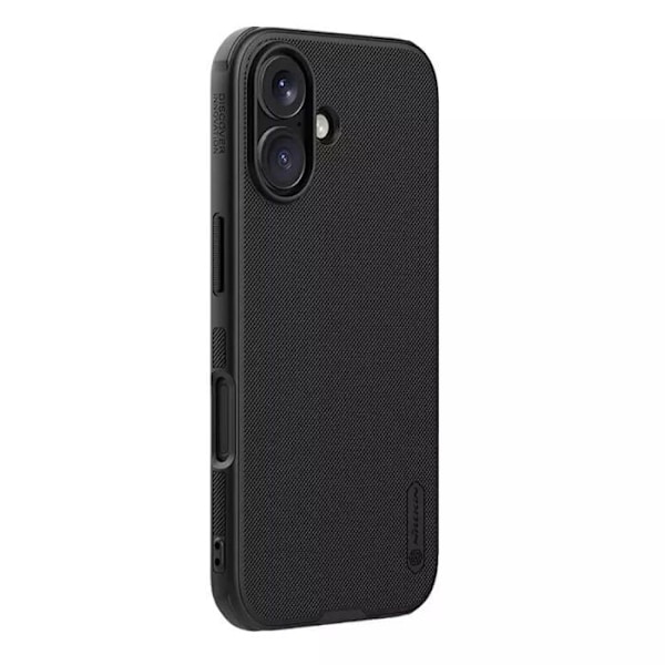 Suojakuori - Nillkin - iPhone 16 - Super Frosted Shield Pro Magnetic - Musta - Tyylikäs Sort