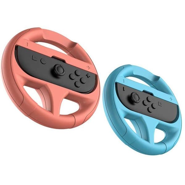 Paket med 2 rattar för Joy-Con - SUBSONIC - Switch 2 - Switch OLED - Switch Rosa och turkos