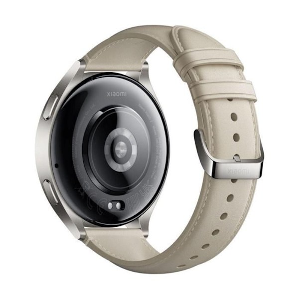 Xiaomi Watch 2 Watch - Grå - Hvid læderrem - Datasporing - Bluetooth