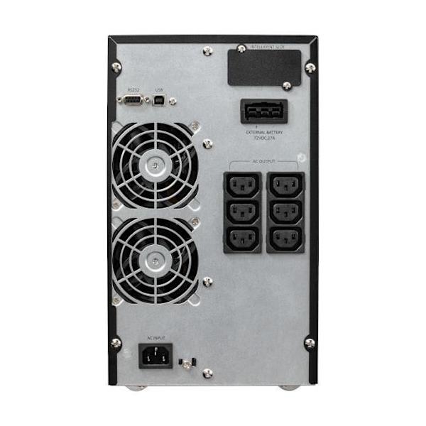 Eaton 9E 2000I kaksoismuunnos (online) 2000 VA 1600 W 6 AC lähtö(ä)