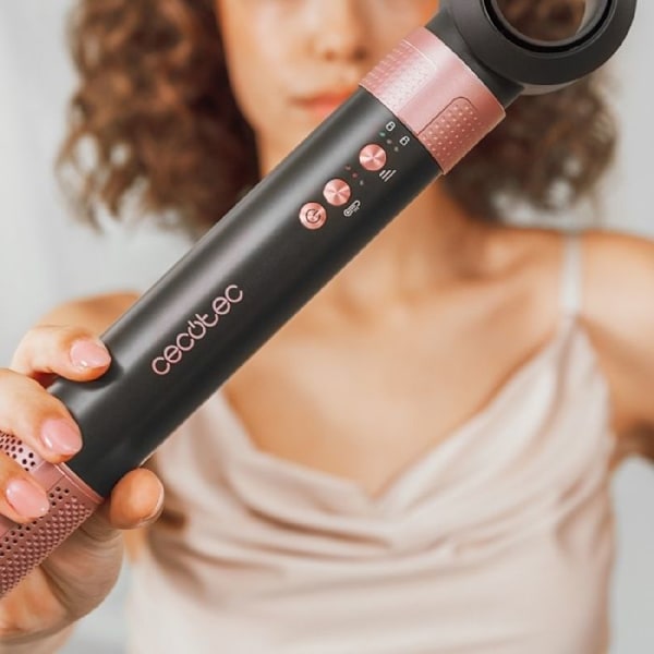 Cecotec Blæserbørste Bamba CeramicCare 2in1 AirGlam Sort
