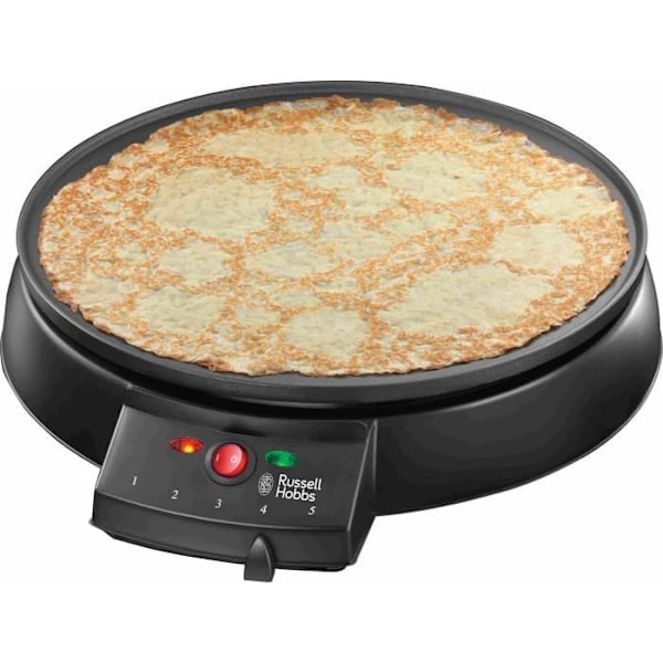 Crêpière RUSSELL HOBBS - 20920-56 - Stegeflade 30 cm - Justerbar termostat - 1000 W sort