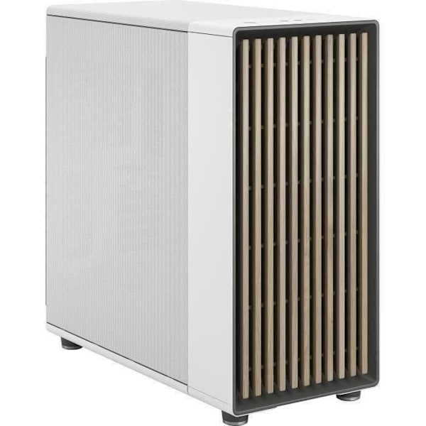 PC-kotelo - FRACTAL DESIGN - North XL Liituvalkoinen - FD-C-NOR1X-03 - E-ATX - Tyylikäs puu- ja metalliseossuunnittelu Valkoinen