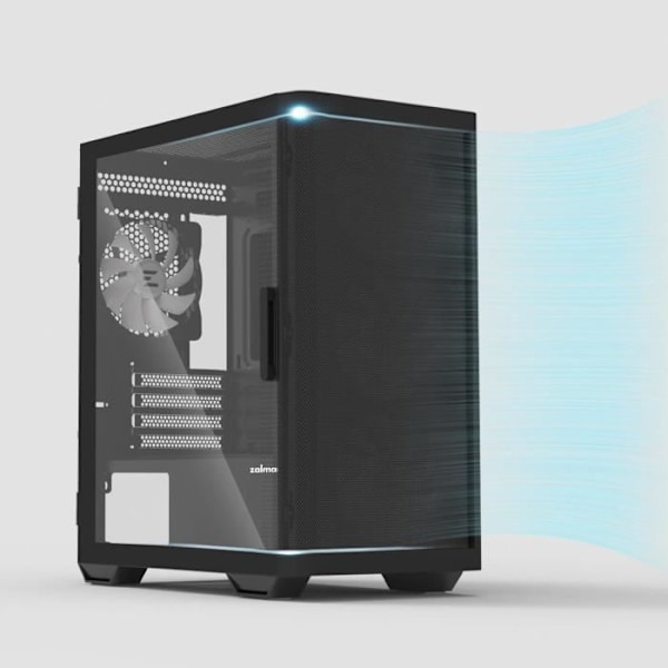 PC taske uden strømforsyning - ZALMAN M4 ARGB (Sort) - Mellemstort tårn - M-ATX format